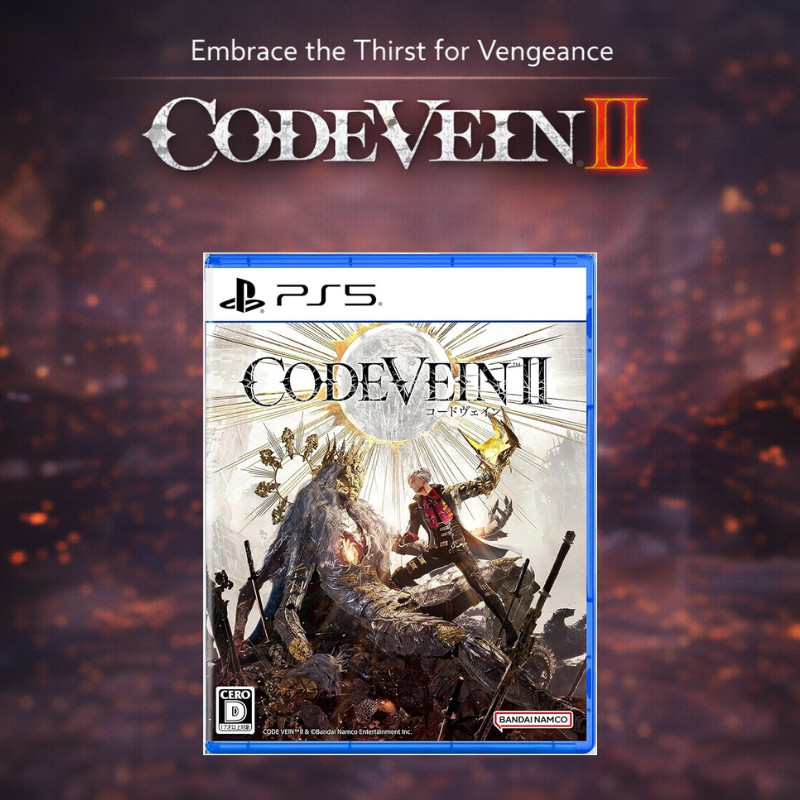 CODE VEIN II PS5 Limited Edition Original Digital Wallpaper Bonus First Print Special Item Set