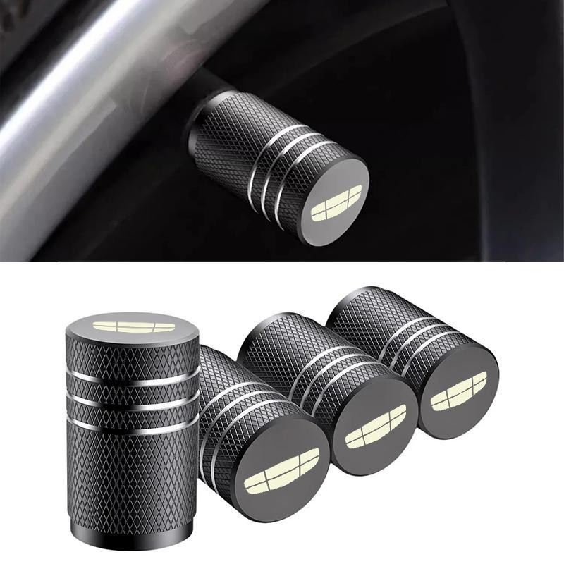 4PCS Tampas de Válvula de Pneu de Metal para Carro, Capa de Válvula para Geely Coolray Emgrand Okavango Azkarra EX5 Star