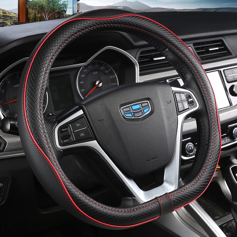 D Tipo Capa De Volante De Carro Envoltório Para Geely Atlas 2016-2021 Coolray I 2020 2021 Emgrand 7 2018 GT 2015