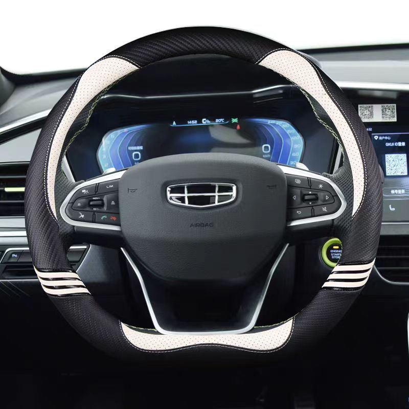 Capa De Volante De Carro Tipo D Para Chery Arizzo 5 6 GX Tiggo 5X 7 8 2019-2021 Geely Atlas Coolray I Emgrand 7 GT 2015