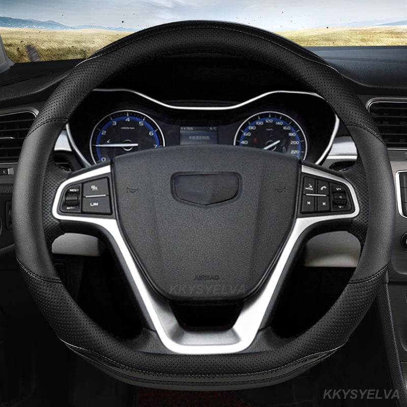 Capa De Volante De Carro Em Forma De D , Durável , Nova Para Geely BO RUI YUE ATLAS EMGRAND X7 DI HAO GS Coolray , Acess
