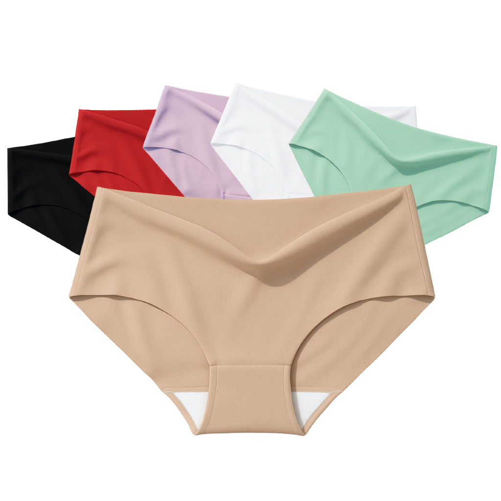 Kit 2 Calcinha Sem Costura Seamless Plus Size em Tecido Ultrafino