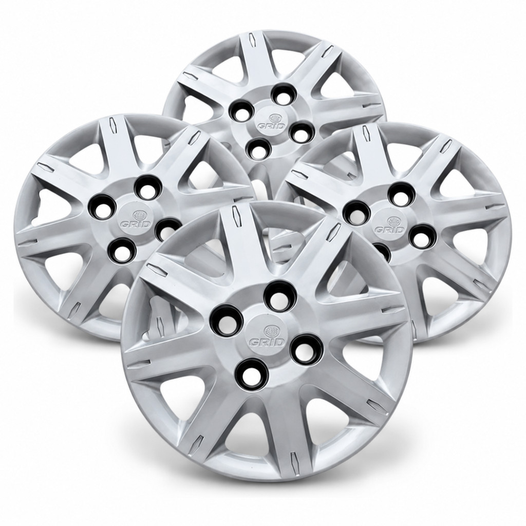 Calota Fiat Uno Economy Way Grid  072Cb 2008 À 2012 Aro 13 4pçs Nova Resistente Jogo Quatro Rodas