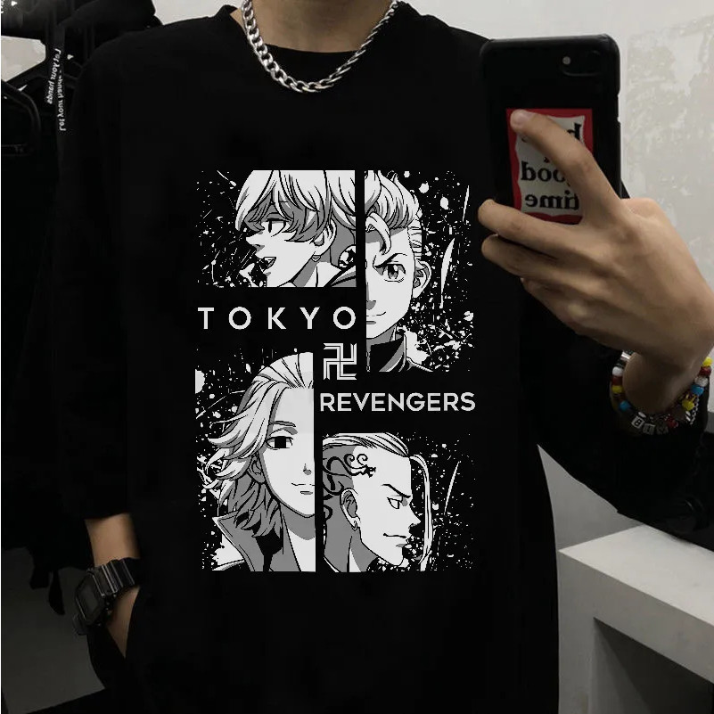 Camiseta Unissex Anime Tokyo Revengers - Camisa de Malha 100% Algodão - Envio Imediato - Polar Clothing Store