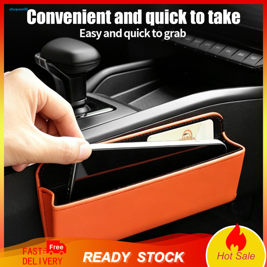 Car Storage Box Simple Solution Console Organizer Faux Leather Tray for Sunglasses Cards Phone Vehicle Dashboard Accesso