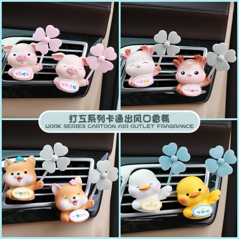 Anime Kawaii ambientador para carro, Air Vent Clip, Sanrio, Cinnamoroll, Purin, Kitty, saída de ventilação, Parfum