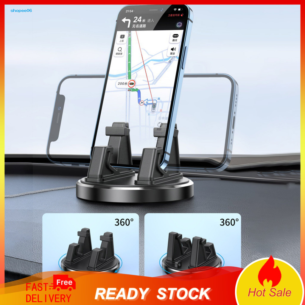Car Mobile Phone Holder 360-degree Rotating Base for Dashboard 360° Non-slip Mat for Iphone for Driving