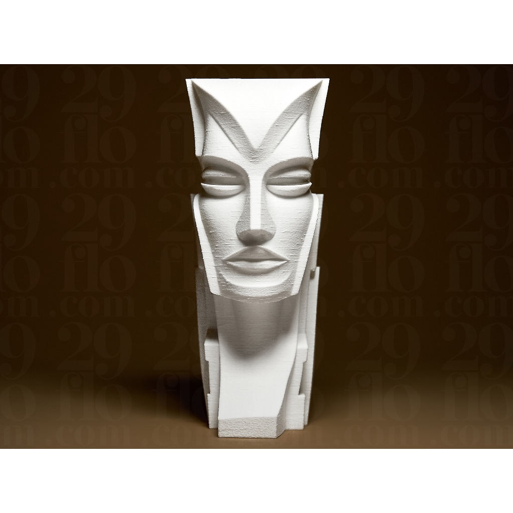 Escultura Decorativa de Geometria Feminina