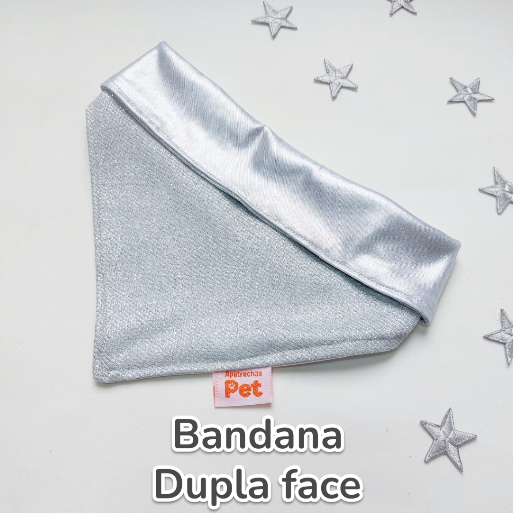 Bandana para cachorro ou gato Ano novo Dupla face - LANÇAMENTO !