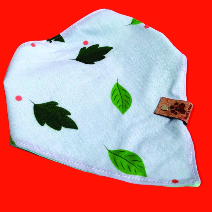 cachorro bandana Dupla Face com Botão de Pressão