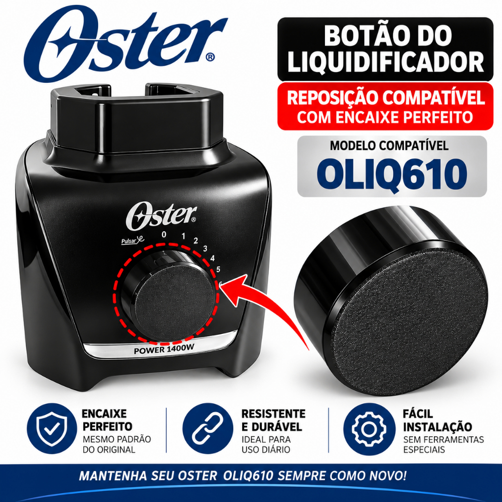 Botão Chave Do Liquidificador Power Full Oliq610 Peça compatível