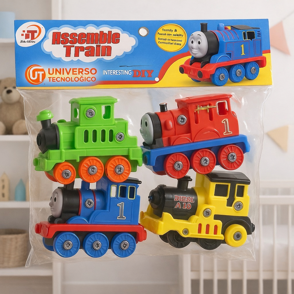 Trem Thomas & friends Trenzinho Carrinho Monta Desmonta com Chave Acessórios - FULL