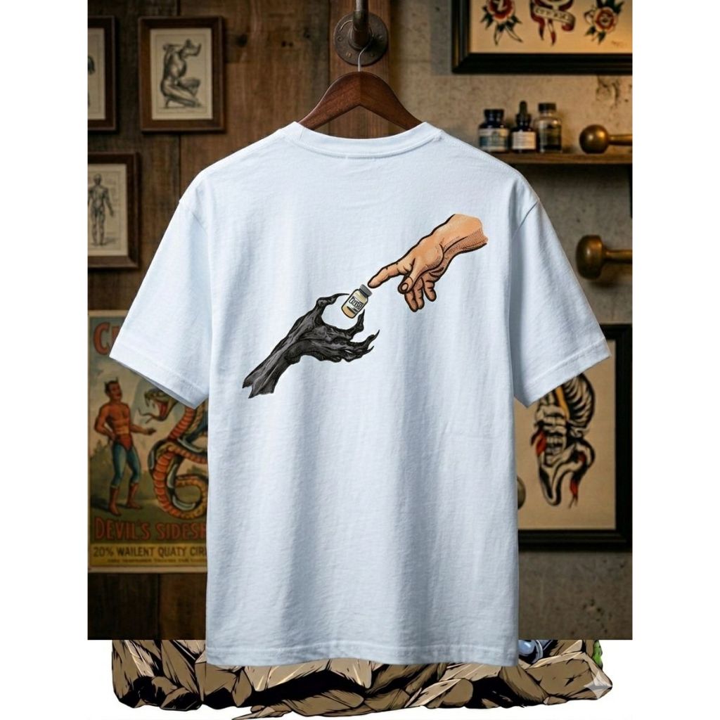 Camiseta Oversised The Devils Choice 100% Algodao Frete Gratis Envio Imediato