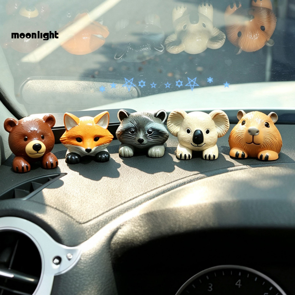 Car Air Vent Clip Aromatherapy Cute Raccoon/fox/kangaroo/polar Bear/guinea Pig Resin Ornament Universal Fit Decoration f