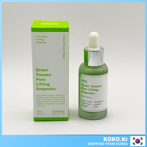 SUNGBOON EDITOR Ampola Lifting De Poros De Tomate Verde Plus 30ml (EXP : Latest~) Com Brindes