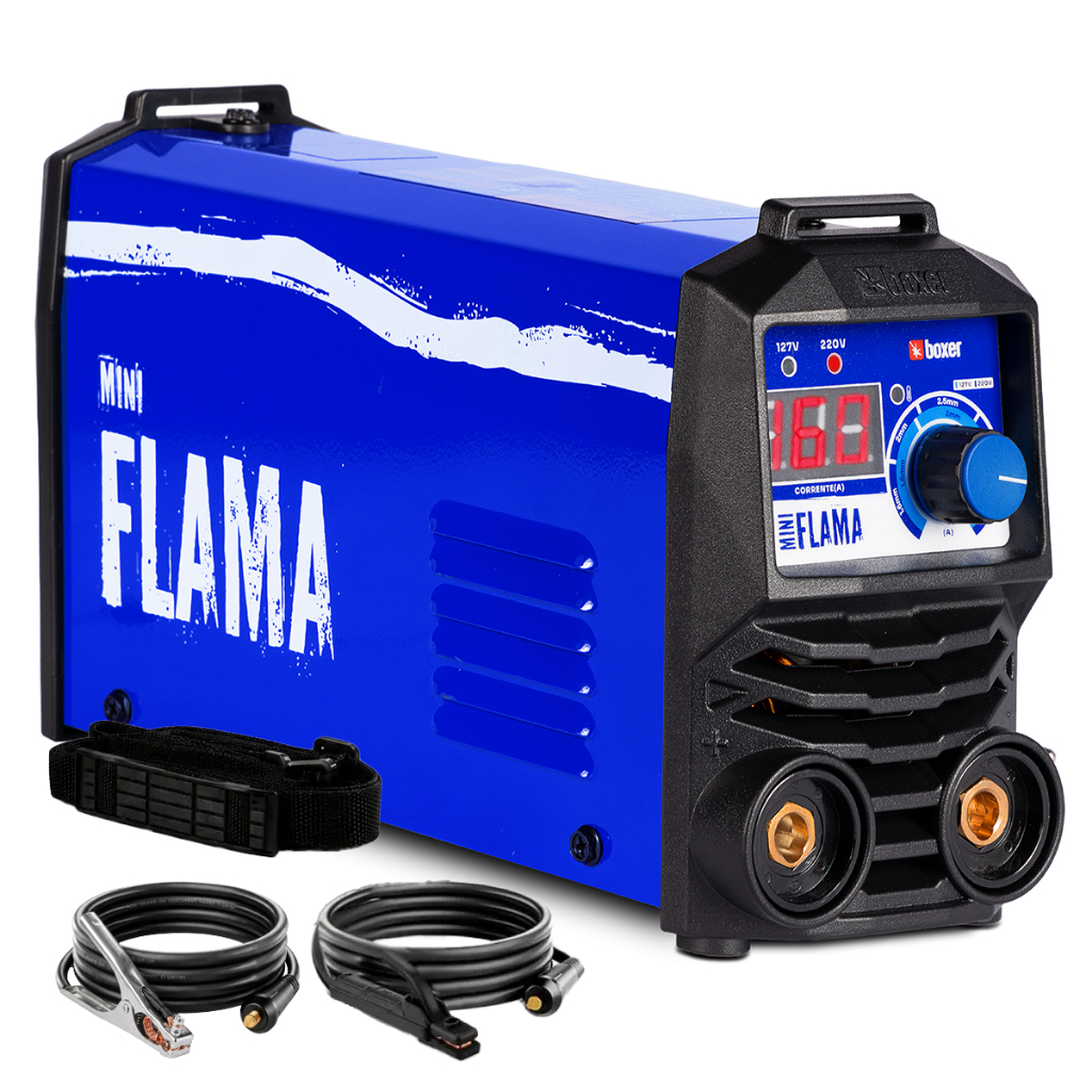 Maquina De Solda Mini Flama Eletrodo 160A MMA TIG Lift Bivolt Boxer