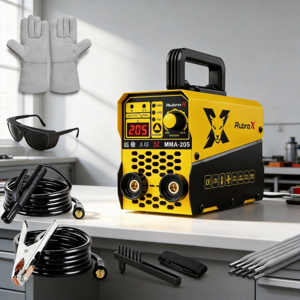 RubroX Máquina De Solda Inversora RubroX XT-205 205A MMA TIG Lift 220V Portátil Completa