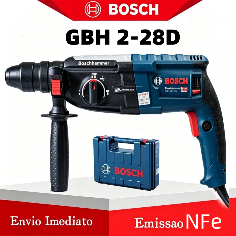 Bosch GBH 2-28D 1500W SDS Plus Professional Rotary Hammer Drill + Accessories