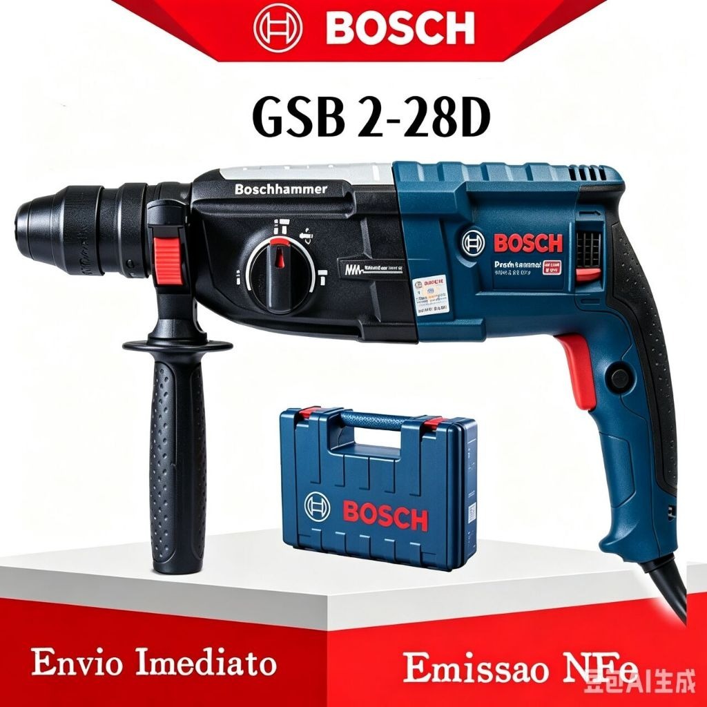 Bosch GBH 2-28D 1650W SDS Plus Professional Rotary Hammer Drill + Accessories