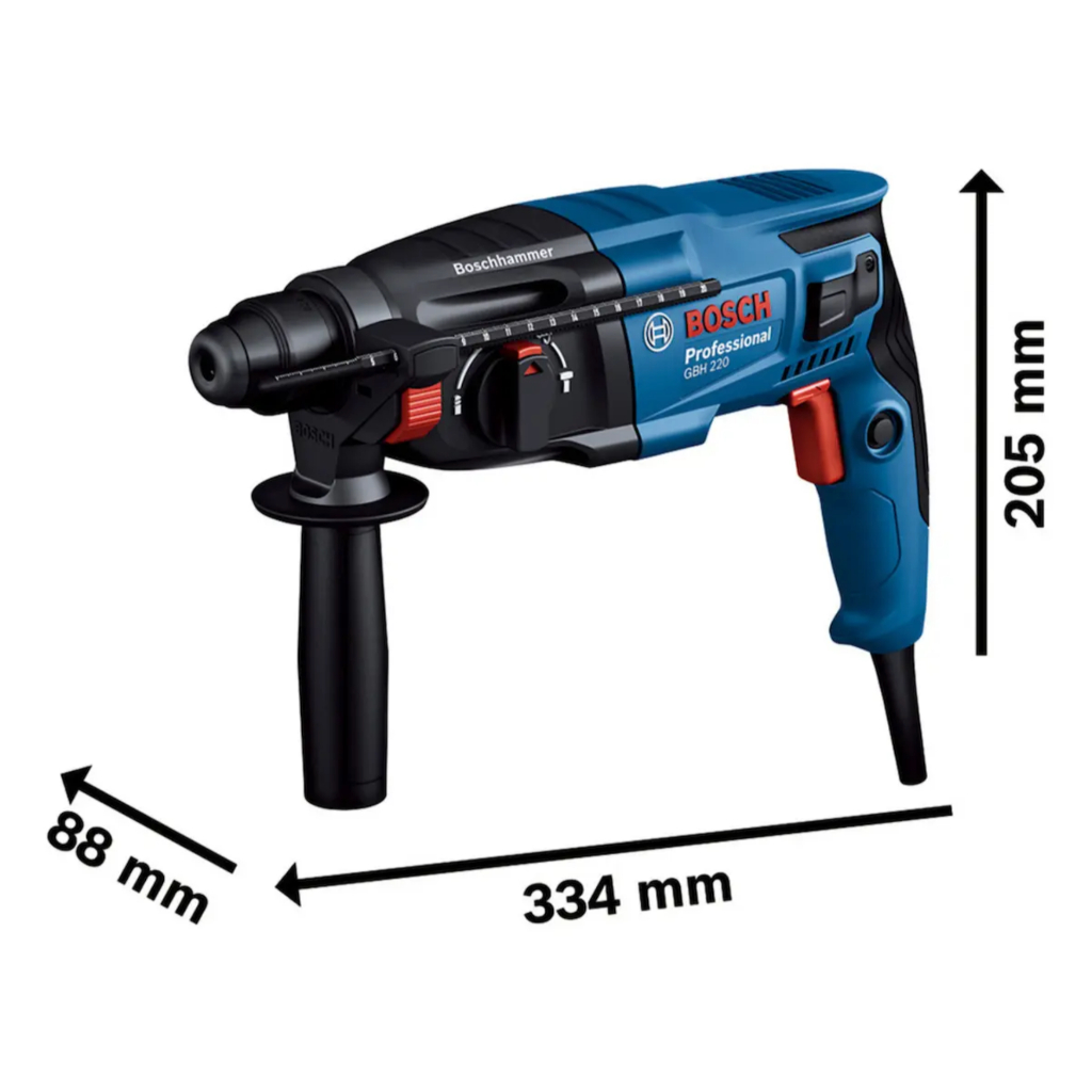Martelo Rompedor Bosch Professional Gbh 220 Azul com 720W de Potência