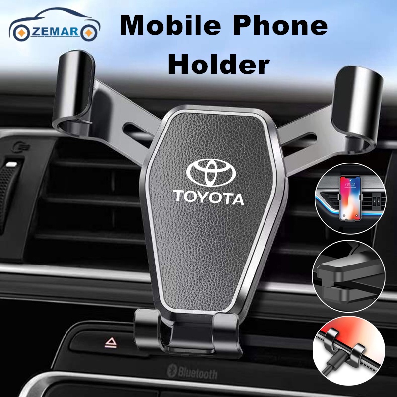 Toyota Universal Car Vent Air Phone Holder Suporte Sensorial Automático De Gravidade Para Corolla Cross Hilux Yaris Etios RAV4 Bandeirante