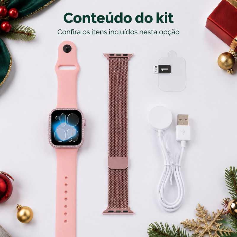 [OneEscolha] Smartwatches Mini, Pro e Plus de 38mm, disponíveis em vários tamanhos, com design requintado, modelos multi