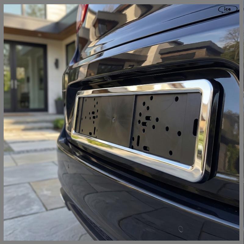 Suporte De Placa De Metal thou , Ajuste Universal Para Placas De Identificação De Carro Ue UA RU , Estrutura De Montagem