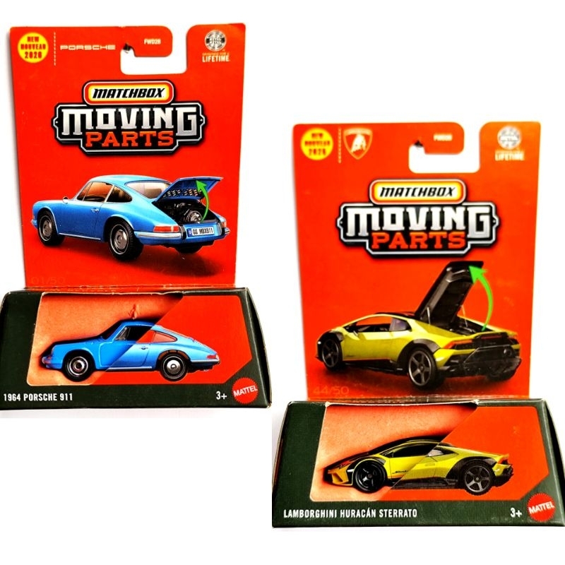 Matchbox Moving Parts toda linha de carros e pickup
