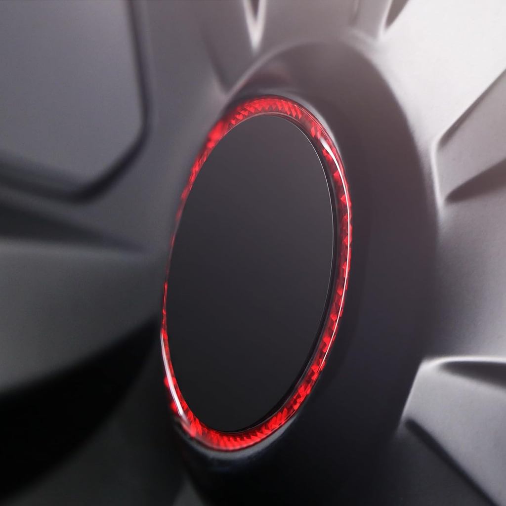 BETTERHUMZ Adesivo Decorativo para Centro de Roda de Carro para Tesla Model 3 Highland Model Y Juniper 2026 2025-2020 Ac