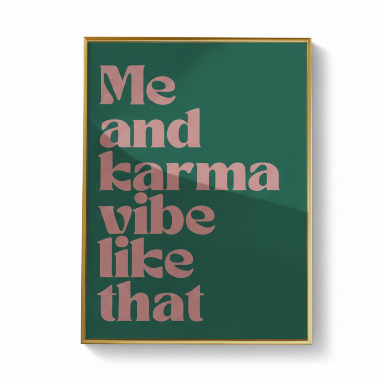 Quadro decorativo Taylor Swift música Karma letra álbuns musicais (1 peça)