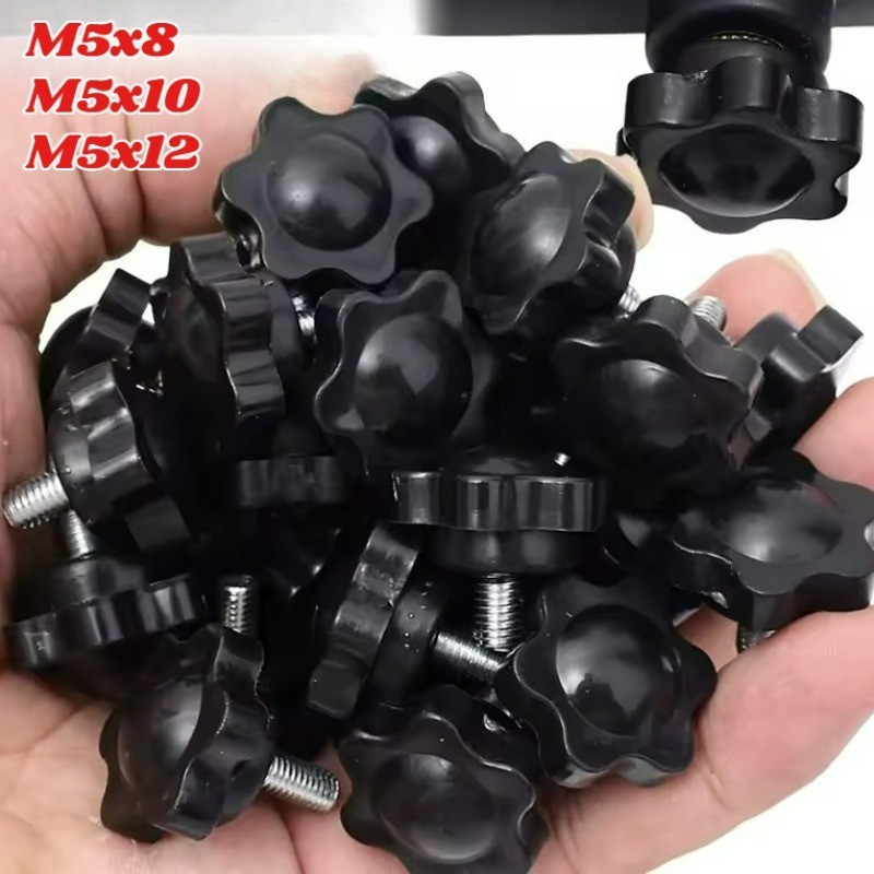 Alça De Flor De Ameixa M5-Prendedor De Máquina Antiderrapante-Botão De Mão Com Parafuso Sextavado-Suporte De Câmera Aper