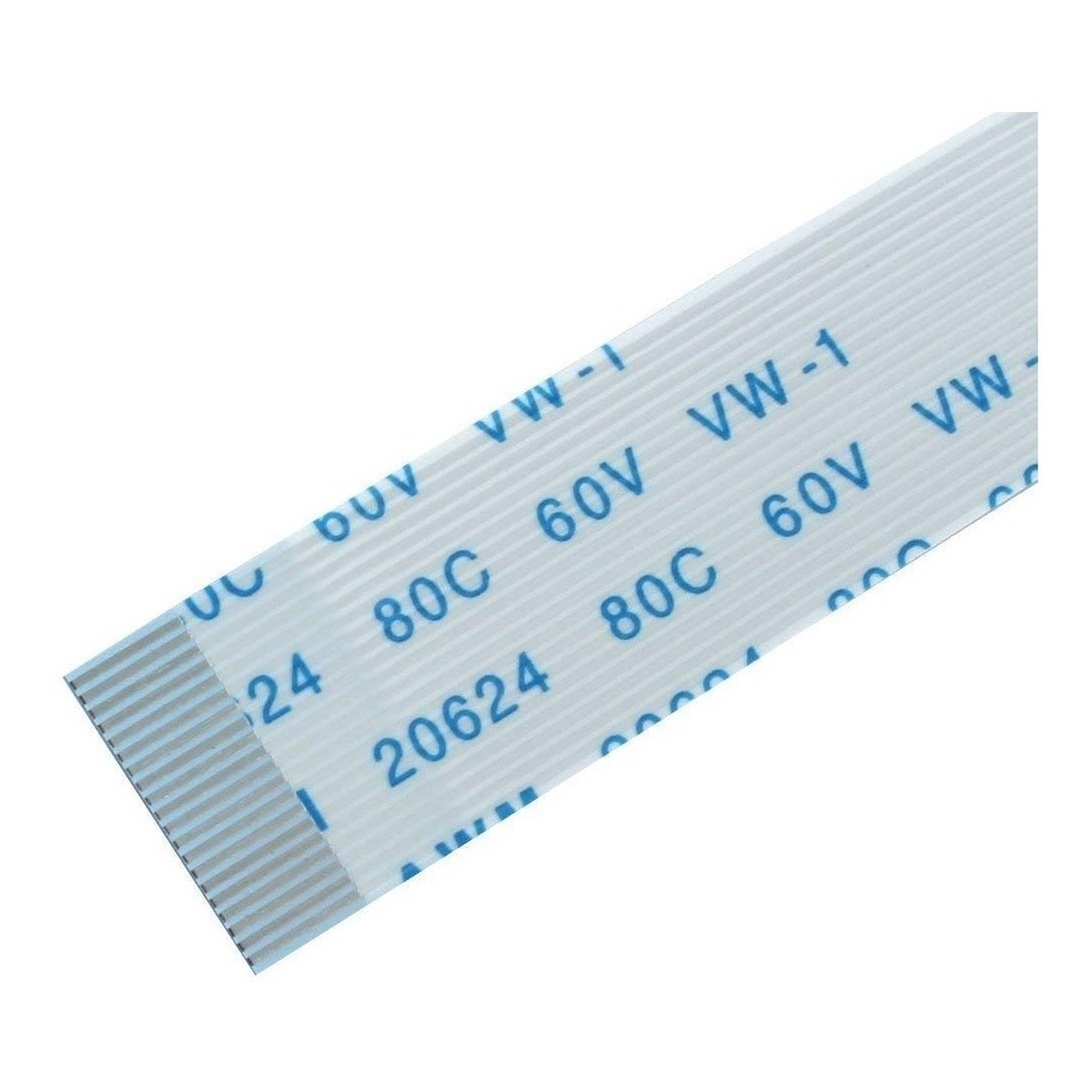 Cabo Cable Fio Flat 20 Vias 10cm Awm 80c Para Câmera Novo