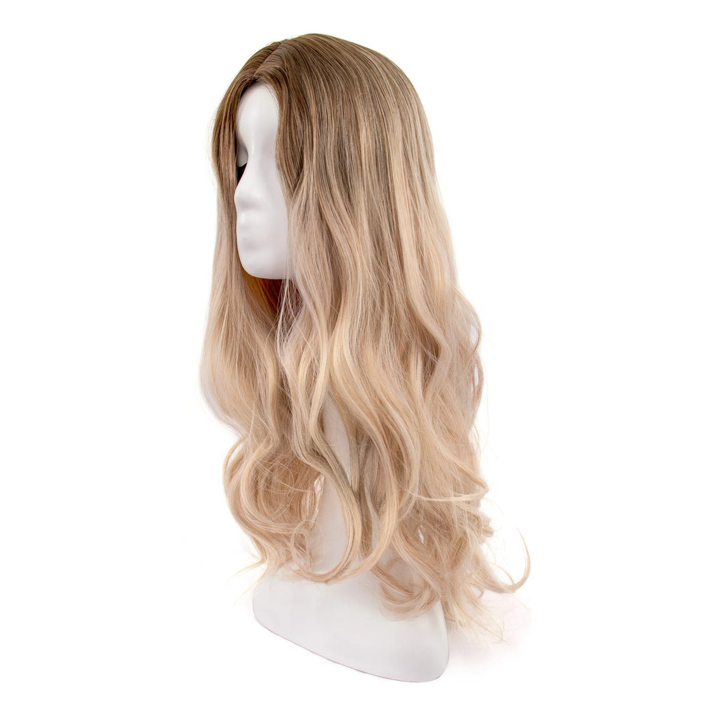 Peruca Organico Ondulado 70cm Extra Volume Alongamento Bio Fibra Similar Humano