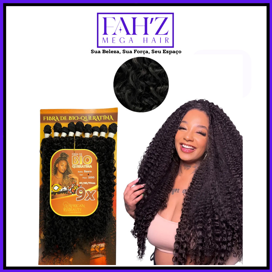 Cabelo Saara African Beauty Cacheado Entrelace Tela 70cm 9x