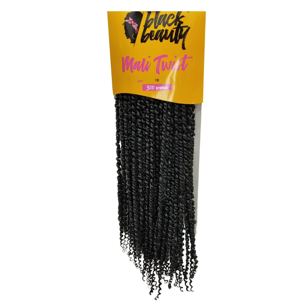 CABELO SINTÉTICO MALI TWIST 70CM BLACK BEAUTY