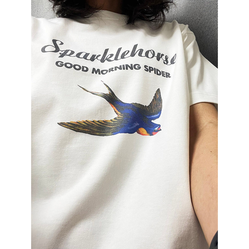 Music.Soul Camiseta Unissex Sparklehorse Good Morning Spider Album Arte Banda Alternativa Confortavel Atemporal Estil...