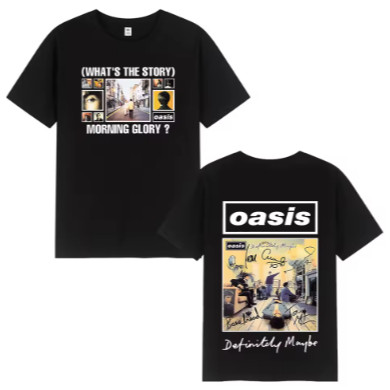 Camiseta Oasis Morning Glory Tour Banda 100% Algodão