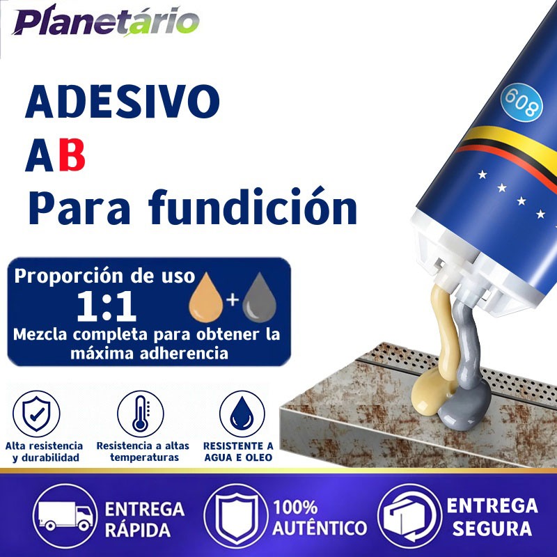 Cola Epóxi A + B Resistente , Adesivo Universal À Prova D'água Para Plástico , Metal , Madeira , Cerâmica E Borracha
