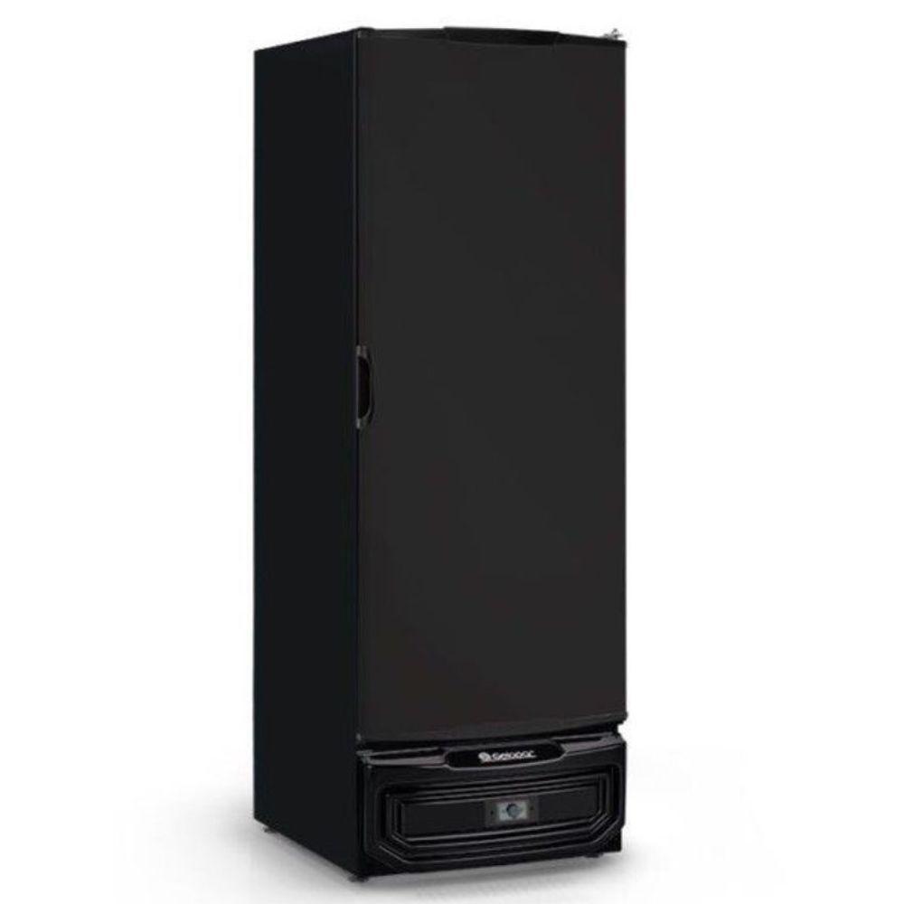 Refrigerador Vertical GPC57TE Tripla Ação com Termostato Preto 220V Gelopar