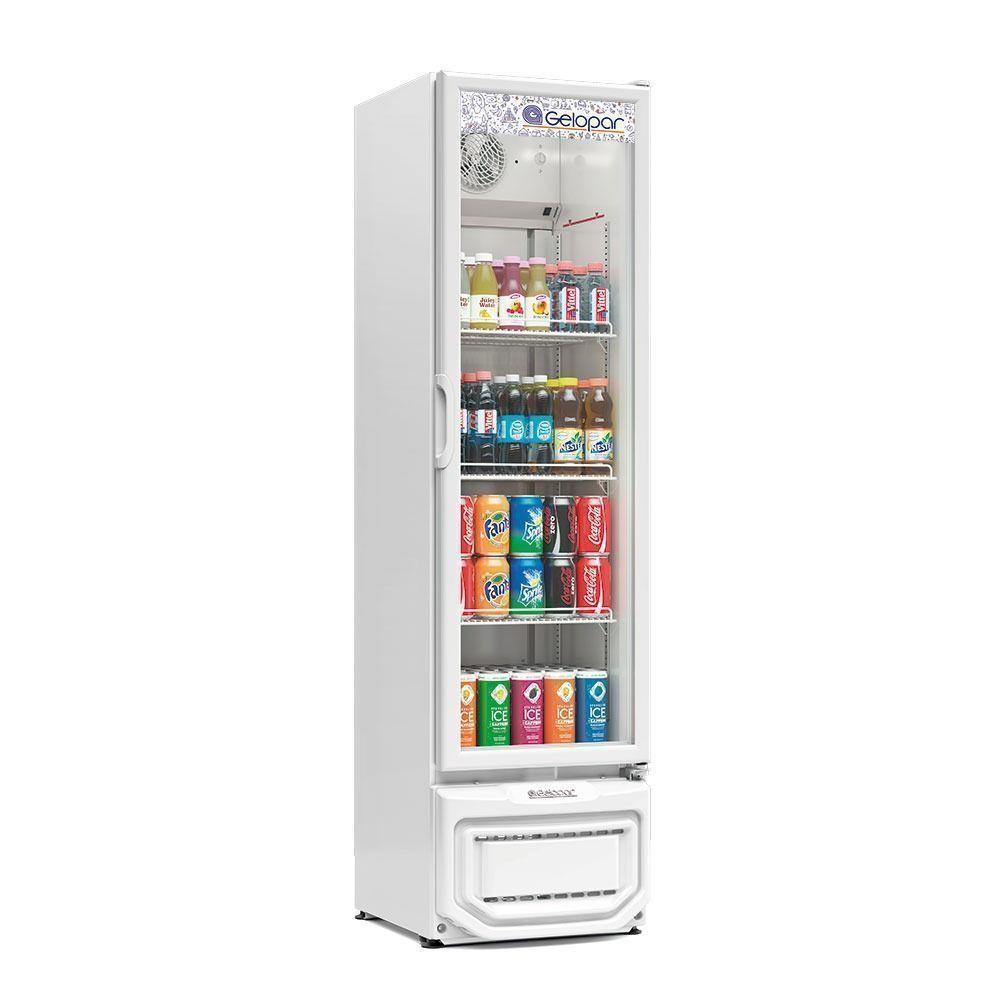Refrigerador Vertical Expositor Gelopar Gptu230 228L 1 Porta Branco 110V