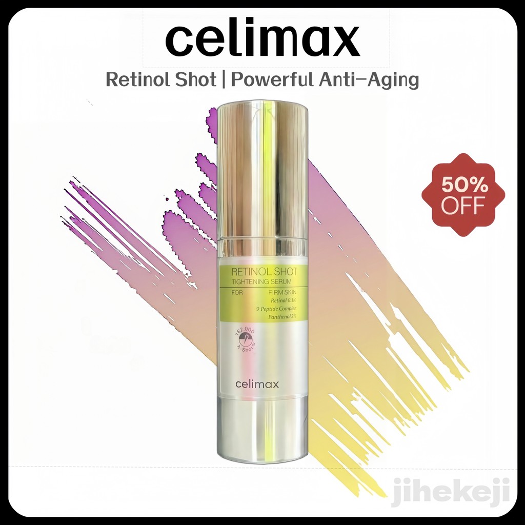 celimax Retinol Shot Tightening Serum 30ml 0.1% Retinol 9 Peptide Anti-Aging Firming Wrinkle Korean Skincare