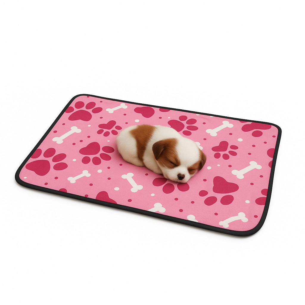 Tapetinho Acolchoado Pet Portátil Dobrável Para Viagem e Casa 70x50cm