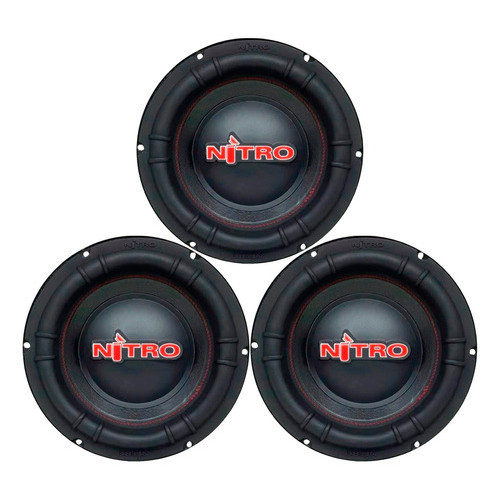 3 ALTO FALANTES SPYDER SUBWOOFER 12 POL NITRO 700W RMS 4 OHMS G5 PRETO