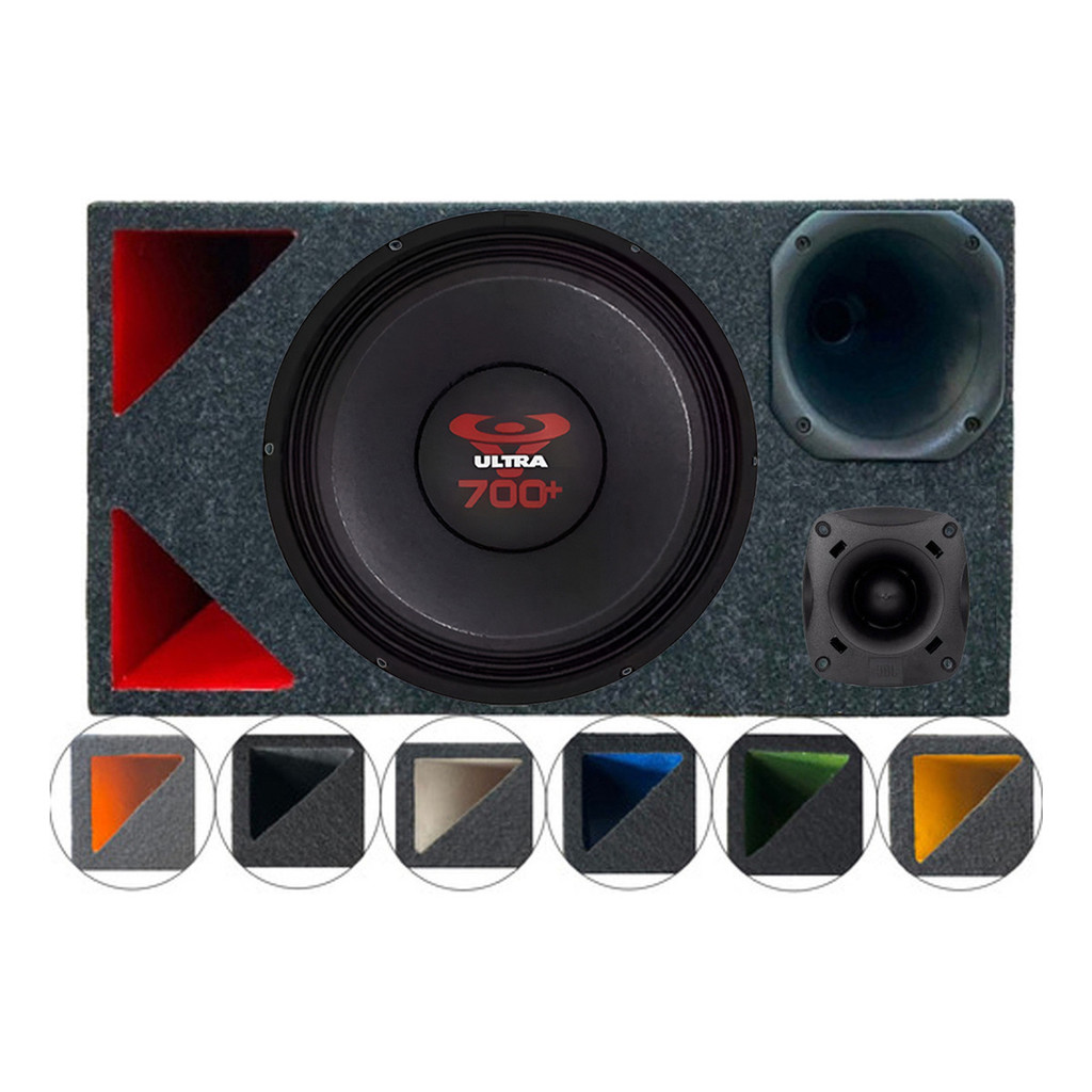CAIXA TRIO DUTO TRIANGULO WOOFER 12 POL ULTRAVOX 700W JBL