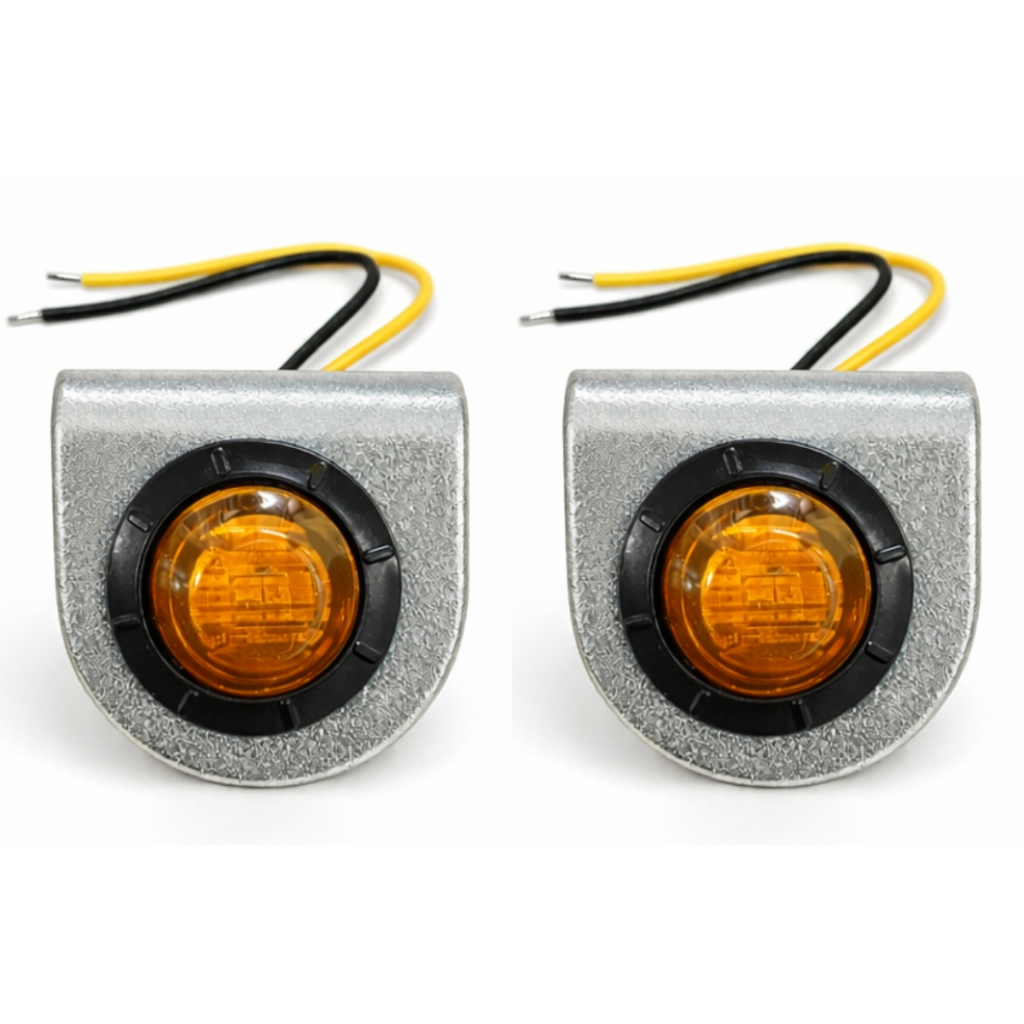 2 Lanterna Delimitadora Slim Led 28mm c/ suporte metal new