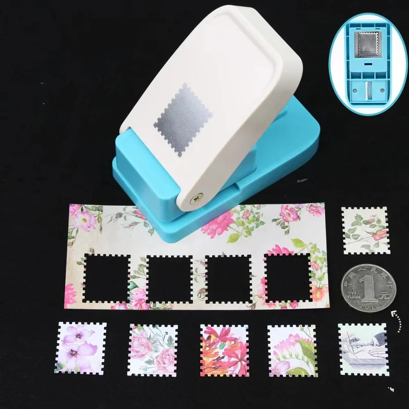 Conjunto De Perfurador E De Artesanato De PVC , Borda De Carimbo Portátil Com Design Dentado De Furo Redondo , Máquina D
