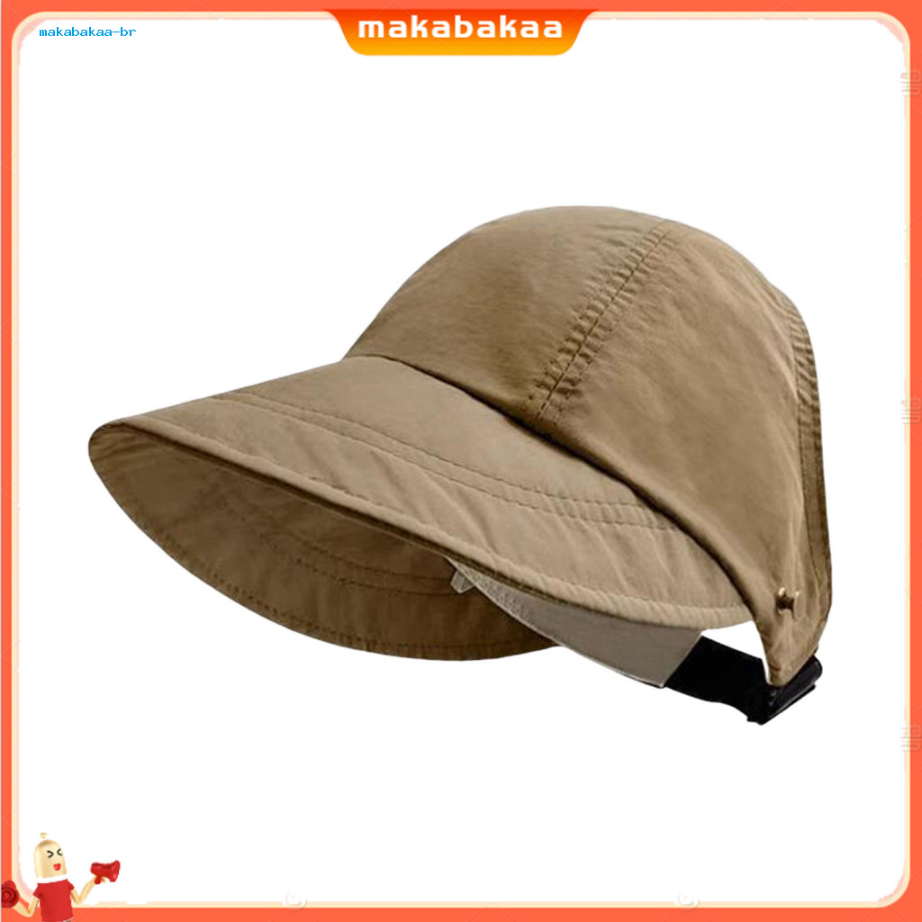 Adjustable Sun Hat with Extended Brim Hollow Top Ponytail Hole Design Lightweight Summer Outdoor Protection Cap for Wome