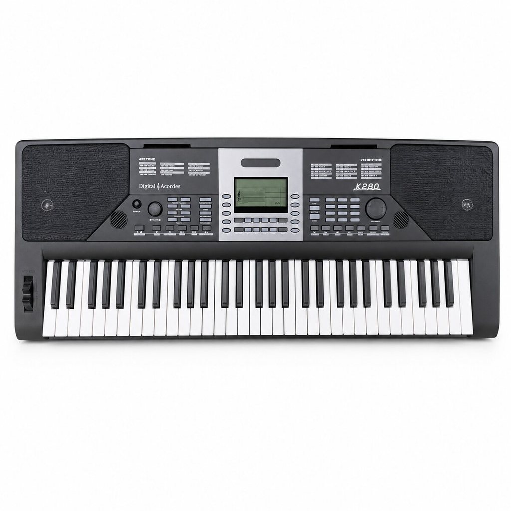 Teclado Arranjador Digital Acordes K280 61 Teclas Sensitivas