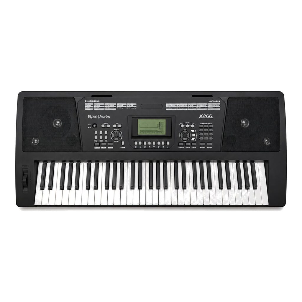 Teclado Arranjador Digital Acordes K266 61 Teclas Sensitivas