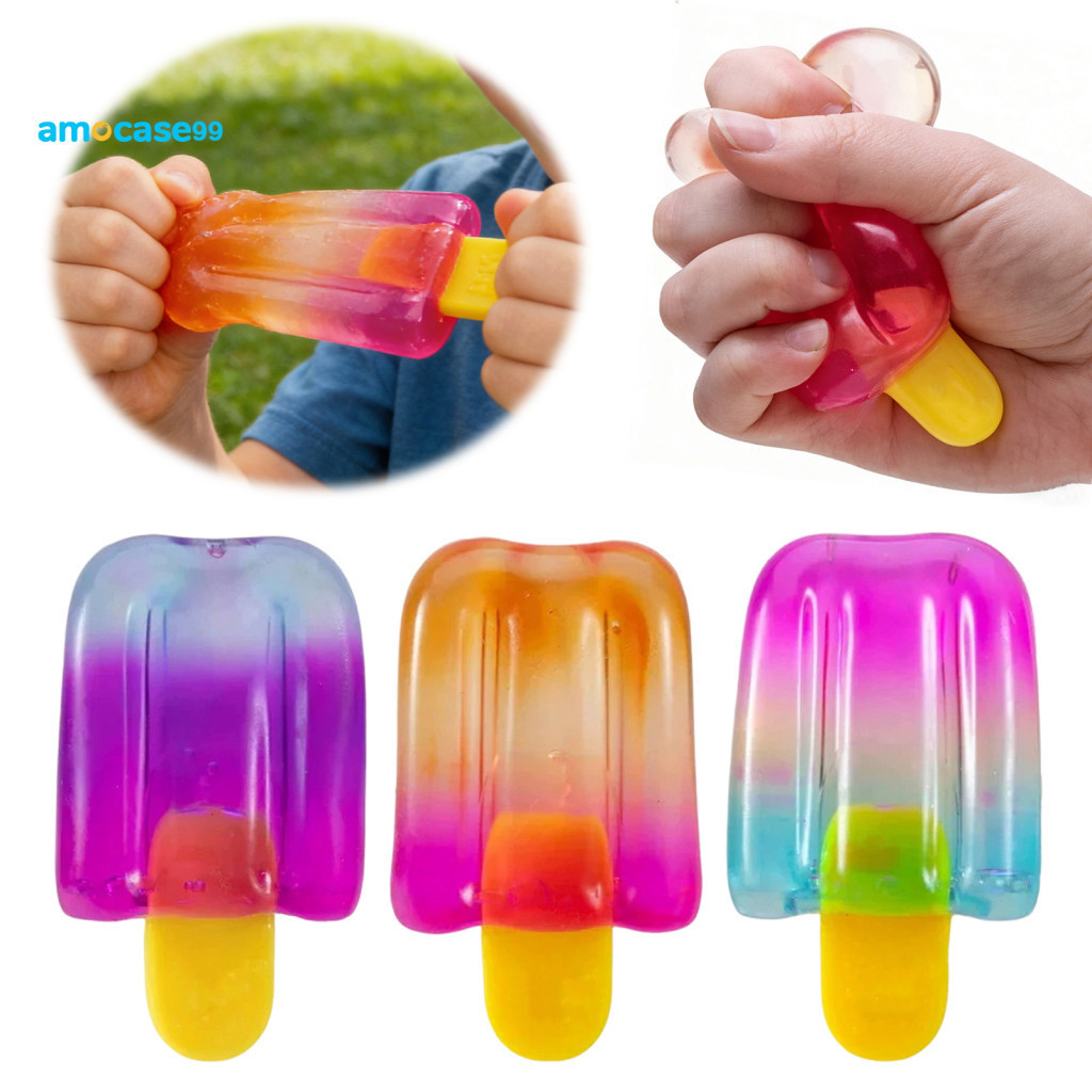 Hand Exercise Ball Ice Stick Decompression Toy Squeeze Stress Relief Cream Relaxation Tool Summer Party Gift for Kids Ad